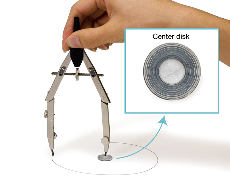 Using a center disk helps prevent paper damage caused by needles